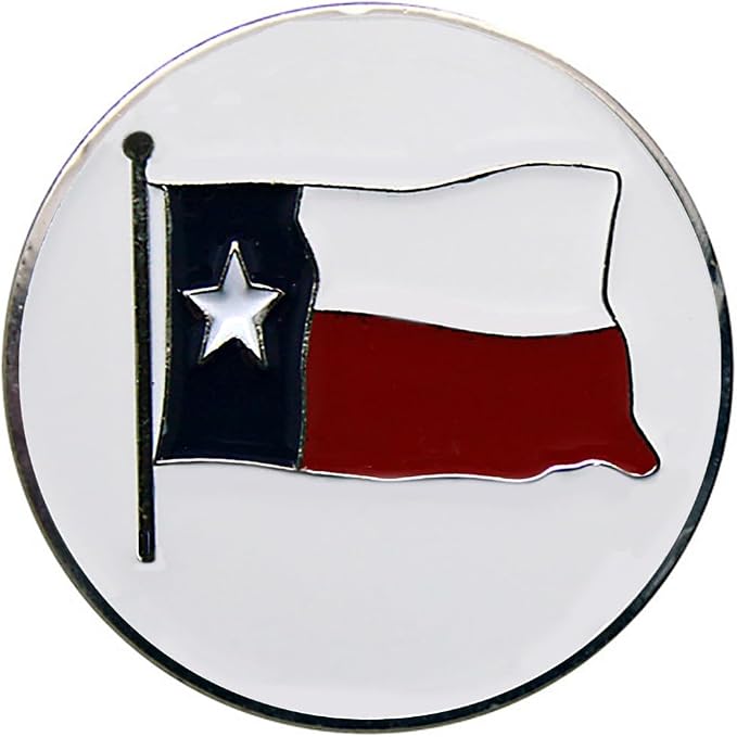 USA Flag Golf Ball Marker with USA Flag Hat Clip by BeTheBall4U