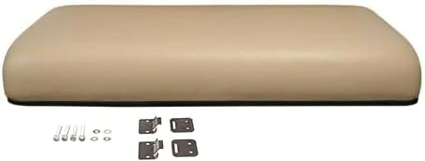 Huskey Parts Company Golf Cart Seat Cushion, Beige Color Front Bottom Seat for Club Car DS 2000 to 5 & Up, Golf Cart Front Seat Replacement with Mounting Hardware & Hinges