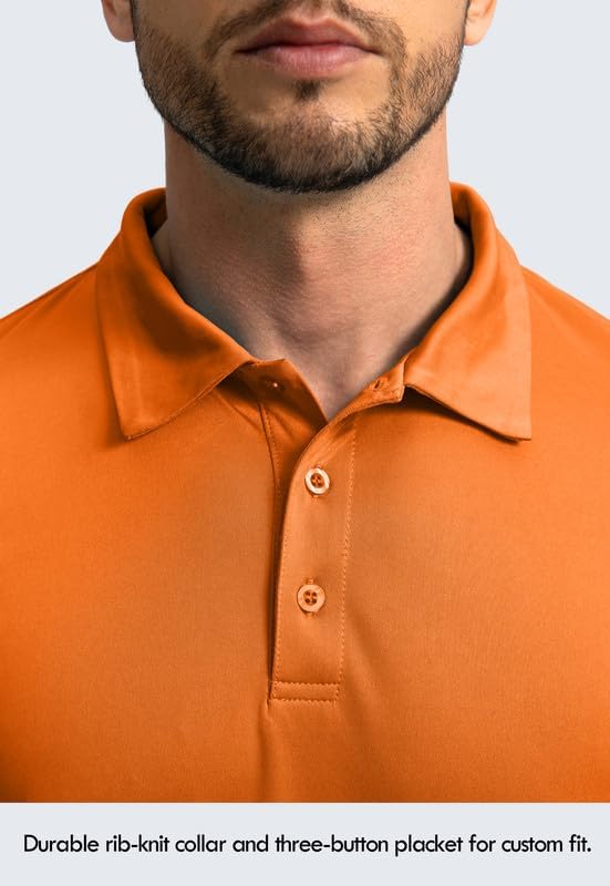 Men's Polo Shirt Long Sleeve Golf Shirts Lightweight UPF 50+ Sun Protection - Image 4