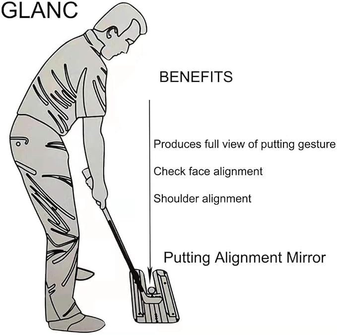GLANC Golf Putting Practice Mat Set - Image 2