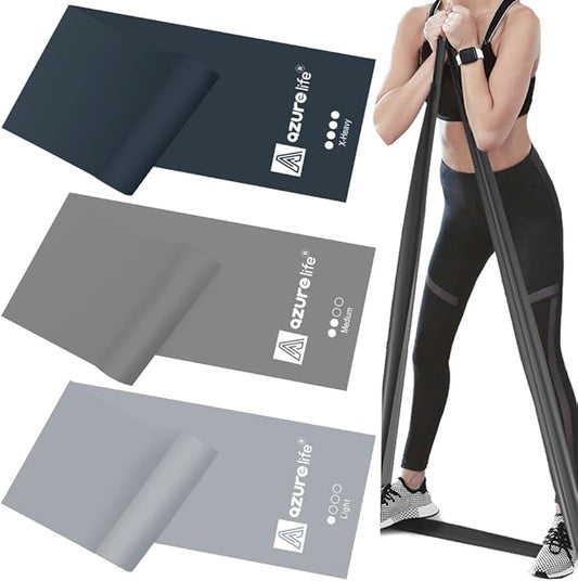 Resistance Bands, Professional Long Non-Latex Elastic Stretch Bands, Exercise by AAZURELIFE