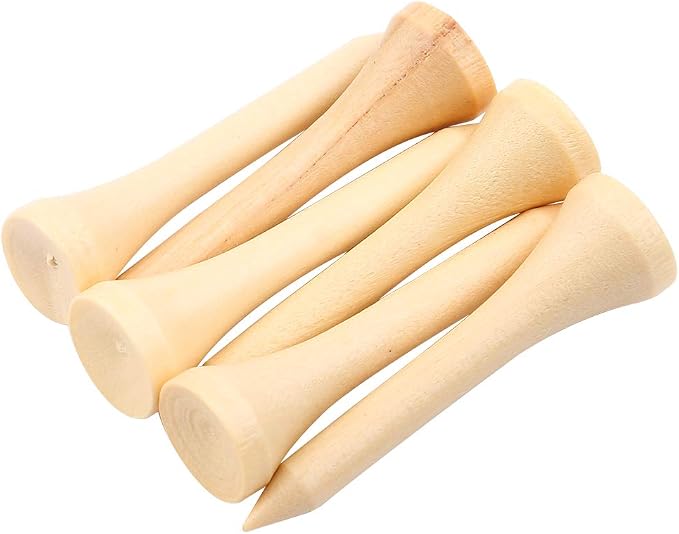 Acouto Wooden Tees 100pcs 1 Pack - Image 4