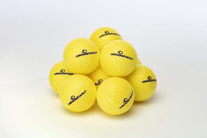 Men’s Golf Glove + 24 Yellow Almost Golf Practice Balls + Poker Chip Ball - Image 2