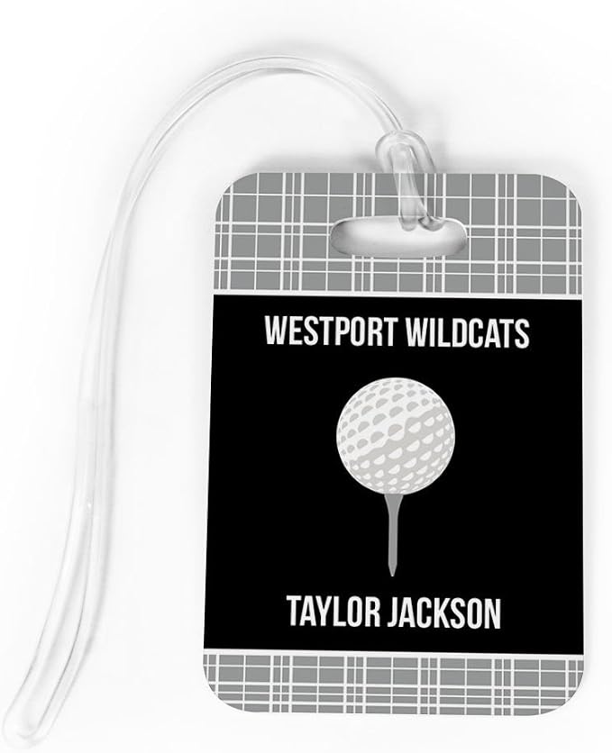 ChalkTalkSPORTS Golf Luggage & Bag Tag | Personalized Team by ChalkTalkSPORTS