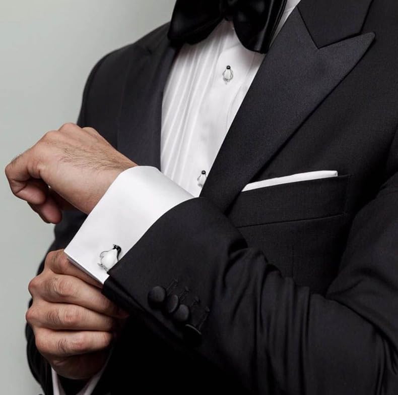 HAWSON Silver/Gold Cufflinks for Men with Tuxedo Shirt Studs,Men Accessories Jewelry with Gift Box,Gifts for Family,Best Friend on Wedding Business Birthday Anniversary