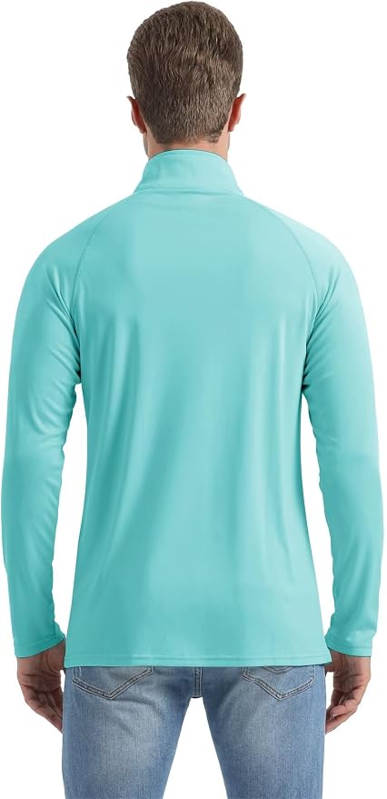 Boladeci Men's UPF 50+ Sun Shirts 1/4 Zip Long Sleeve SPF UV Protection - Image 7