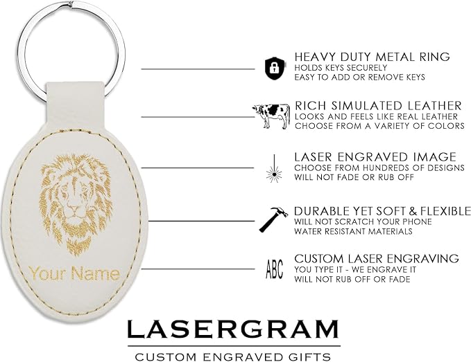 LaserGram Oval Keychain, Sunflowers, Personalized Engraving Included - Image 4