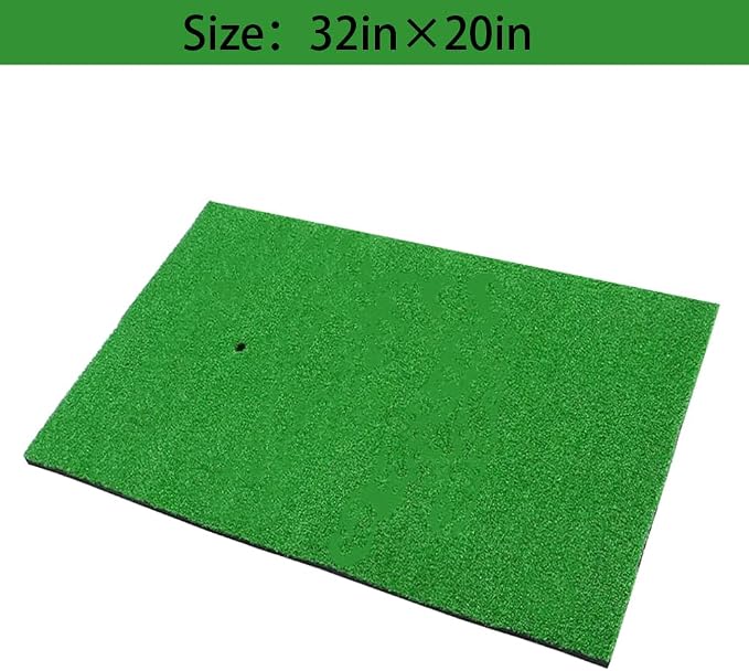 Golf Hitting Mat -32 x 20 inch Artificial Turf, SBR Foam Bottom - Image 2