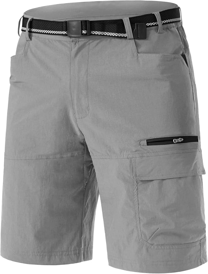 TACVASEN Men's Summer Outdoor Shorts Quick Dry Cargo Casual Work Hiking Shorts by TACVASEN