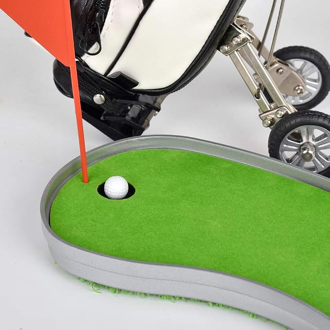 Golf Pen Holder with 3 Piece Pens Desktop Toys Decoration Entertainment Novelty - Image 6