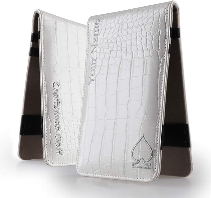 Craftsman Golf Crocodile Pattern Golf Scorecard Holder and Yardage Book Cover - Image 5