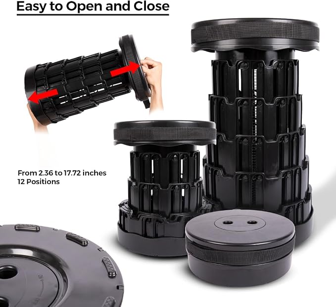 Upgraded Collapsible Stool – Easy to Carry retractable Stool - Image 4