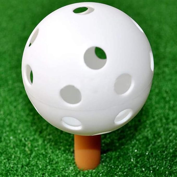 100 Pack Practice Golf Balls, Plastic Golf Training Balls 41mm Hollow Airflow - Image 8