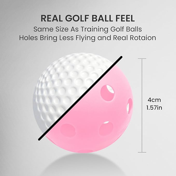 FINGER TEN Golf Practice Balls Plastic Colored Value 12/24/36/50 Pack, Limited - Image 5