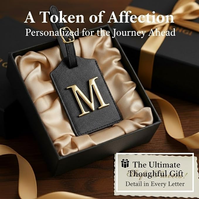 Personalized Initial Letter Luggage Tag - Image 5