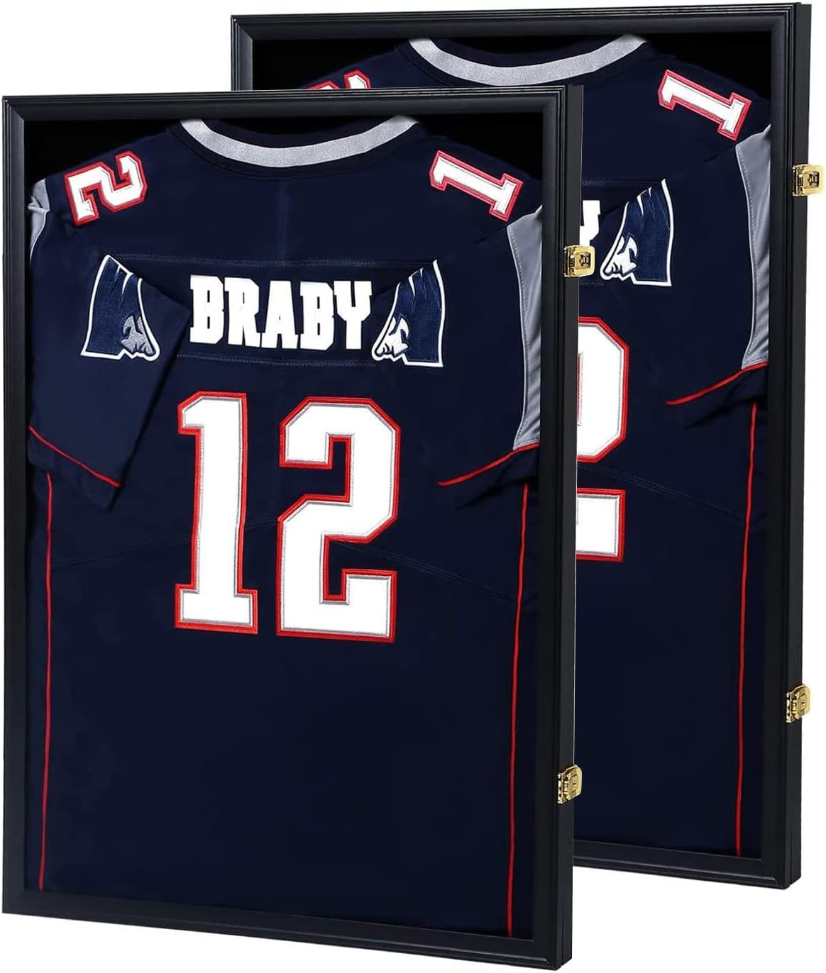 IHEIPYE Jersey Frame Display Case 2 Pack - Large Sport Jersey Shadow Box with 98% UV Protection Acrylic for Baseball, Basketball, Football, Soccer, Hockey, Shirt and Uniform
