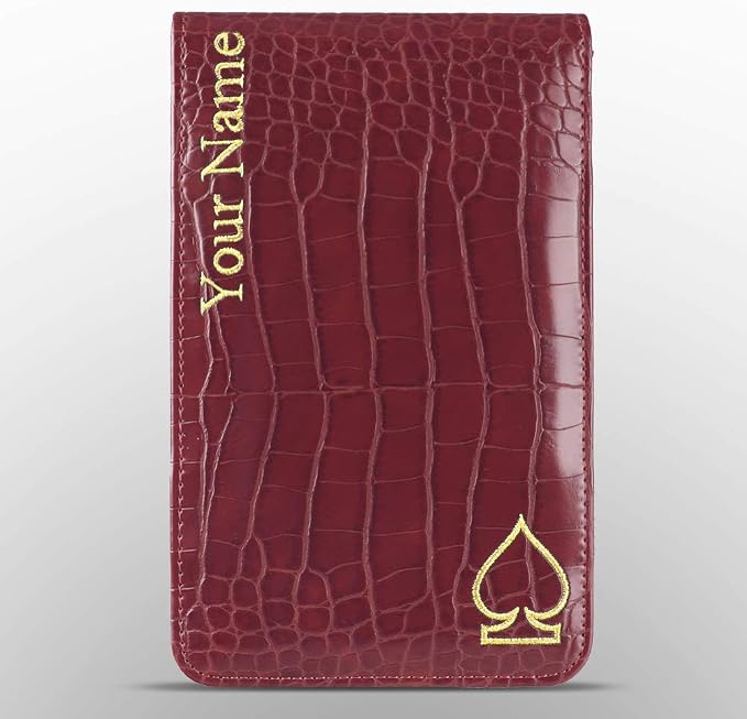 Craftsman Golf Crocodile Pattern Golf Scorecard Holder and Yardage Book Cover by CRAFTSMANGOLF