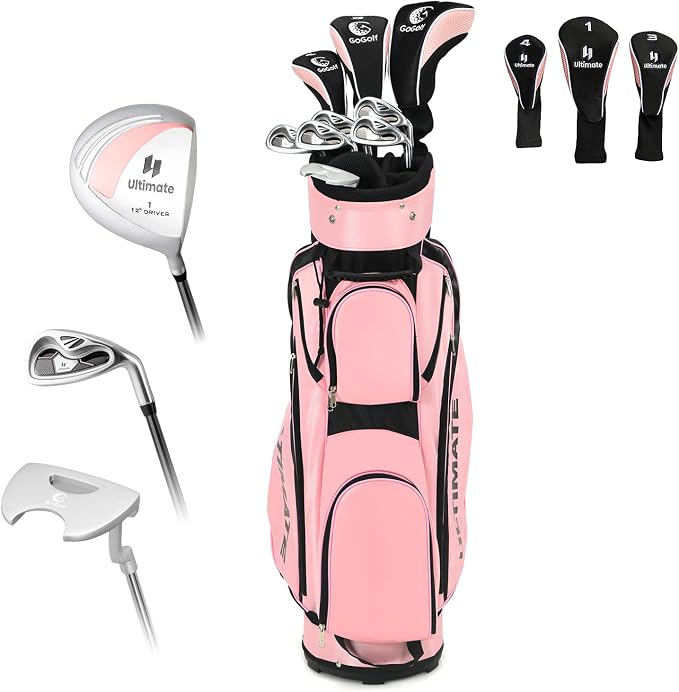 ULTIMATE Women's Complete Golf Club Set, 9/11pcs Right Handed Ladies Golf Clubs by ULTIMATE