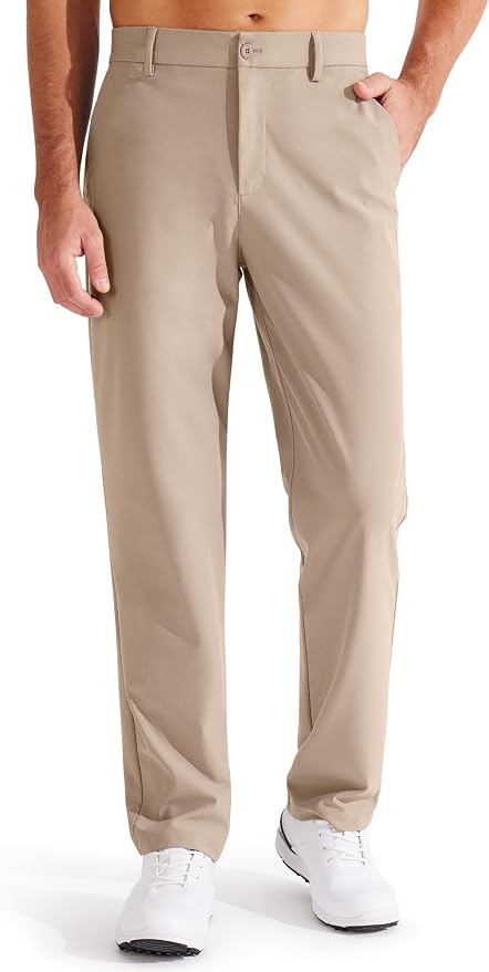 Libin Men's Golf Pants Classic Fit Flat Front Work Dress Pants 29" 31" 33" by Libin