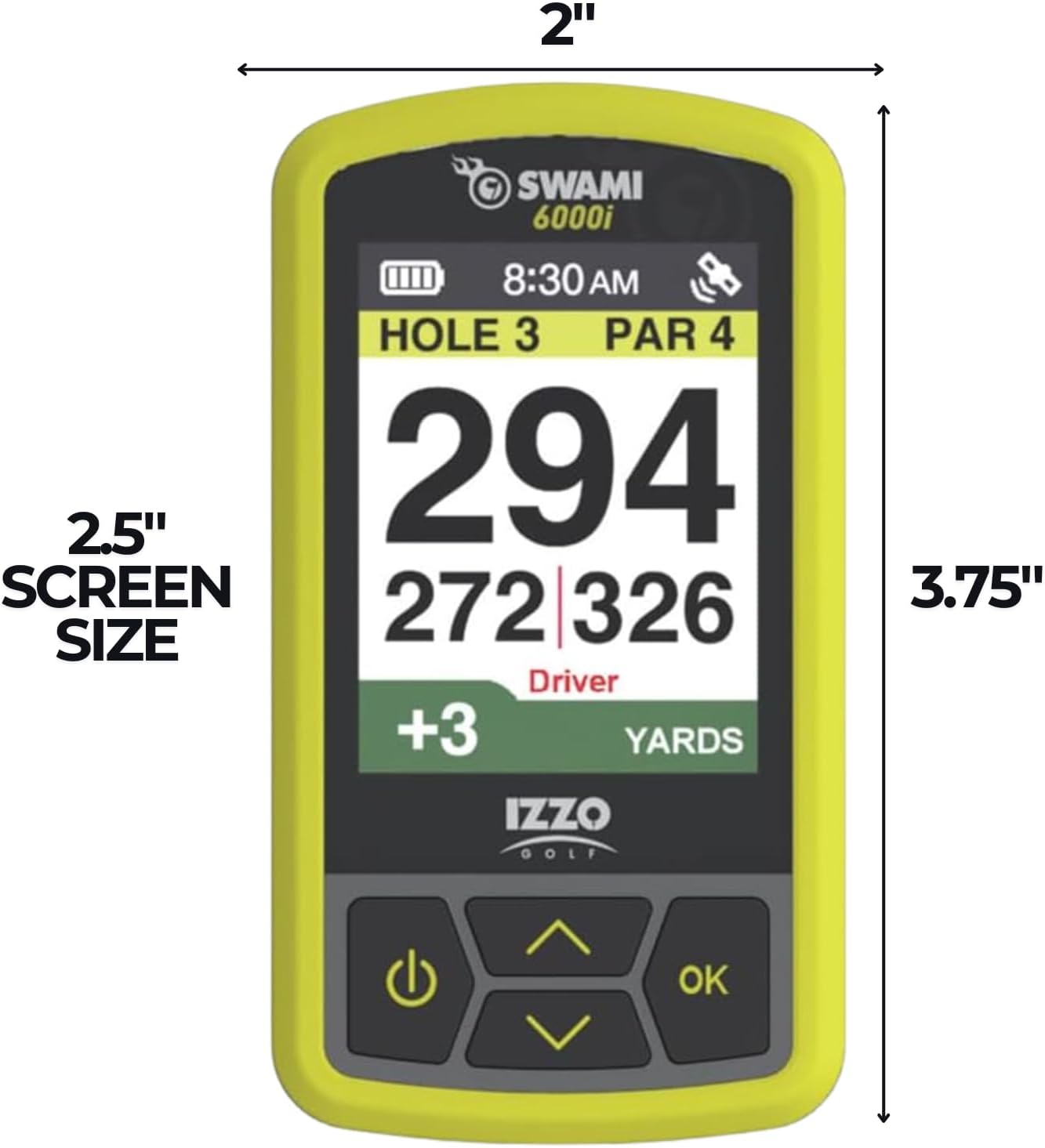 Izzo Swami Golf GPS Rangefinder - Color Display & Scorekeeper