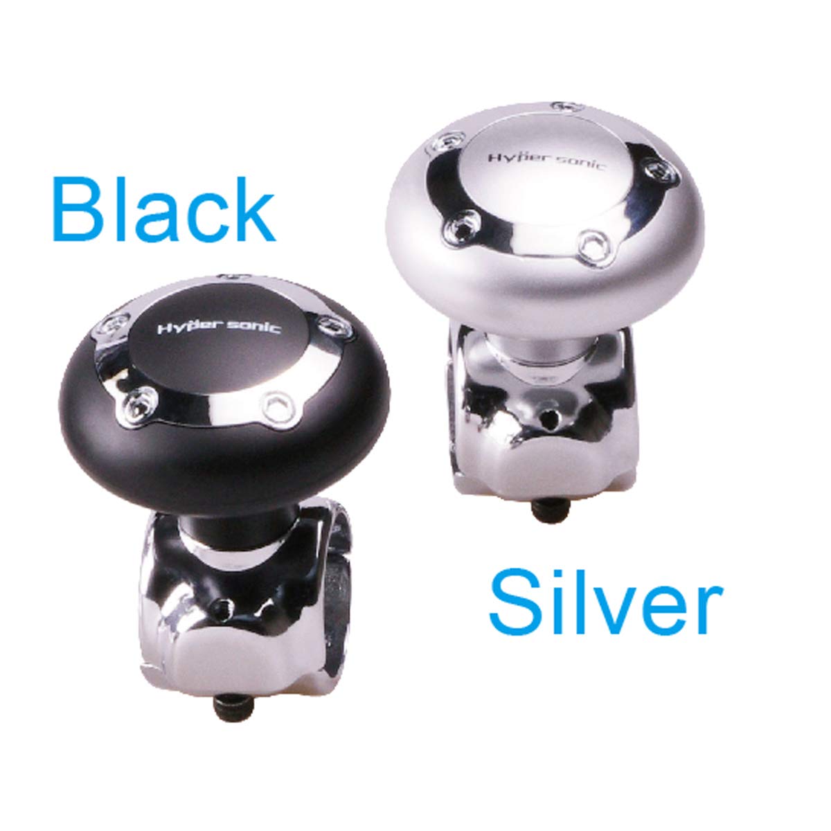 Hypersonic Vehicle Power Handle Car Steering Wheel Spinner Accessory Knob Universal Fit for Car (black)