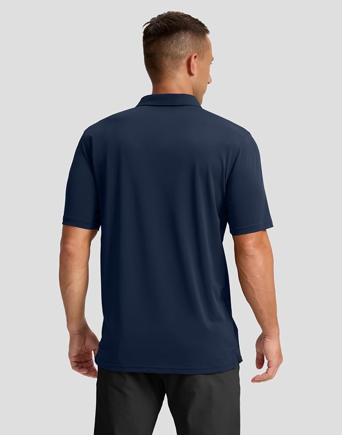 Men's Golf Shirts Dry Fit Moisture Wicking Performance Short Sleeve Collared - Image 3