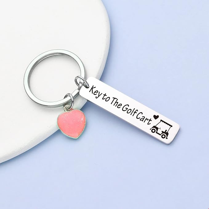 ZNOSVEI Bundle – 2 Items: Golf Keychain and Best Friend Keychain, Golf Cart Key - Image 3