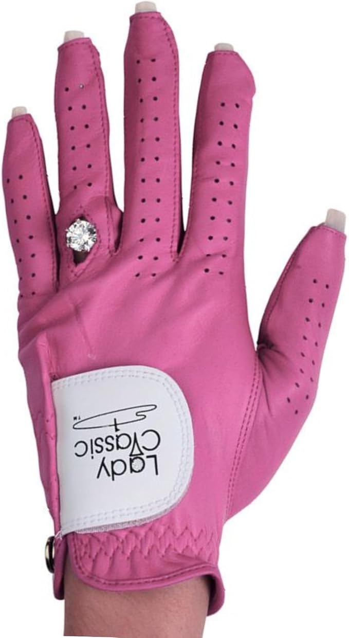 Women’s Left for Right Handed Golfers Golf Glove for Nails and Rings | Contour by LadyClassic