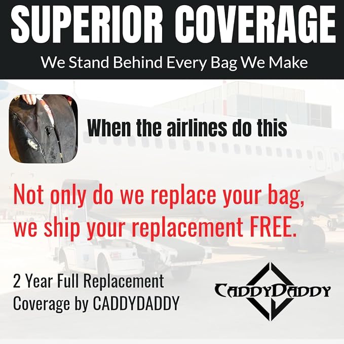 CaddyDaddy First Class Military Grade Ballistic Nylon Travel Cover - Image 2