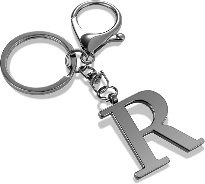 LAXPICOL Gold Letter A-Z Keychain by LAXPICOLJEWELRY