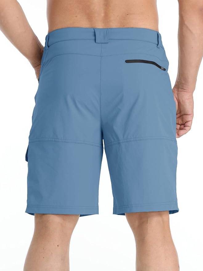 TACVASEN Men's Summer Outdoor Shorts Quick Dry Cargo Casual Work Hiking Shorts - Image 3