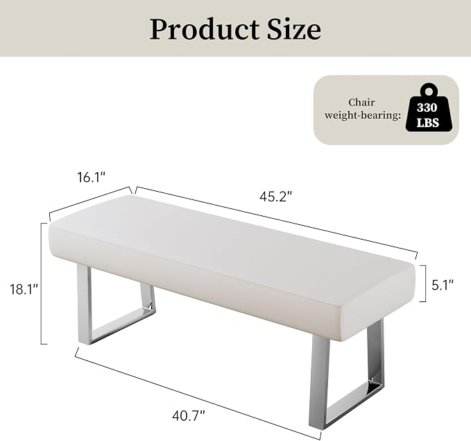 JIEXI Bedroom Bench Bed end upholstered Bench Indoor Corner Small Bench - Image 2