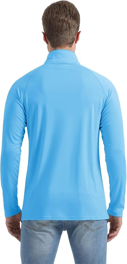 Boladeci Men's UPF 50+ Sun Shirts 1/4 Zip Long Sleeve SPF UV Protection - Image 7