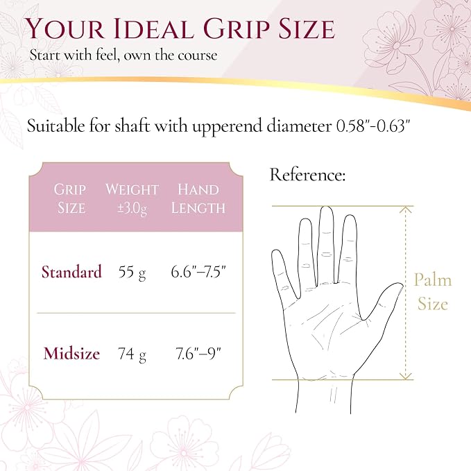 SAPLIZE Women’s Exclusive Golf Grips | Optimized Taper Design | Elegant Solid - Image 6