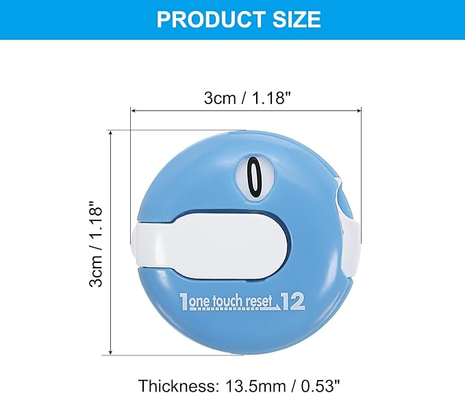 PATIKIL Golf Score Counter, Mini Golf Shot Stroke Attachment Counter Clicker - Image 2