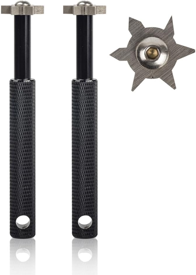 HIFROM Groove Sharpener with 6 Heads - Golf Club Groove Sharpener Re-Grooving Tool and Cleaner for All Irons Pitching Sand Lob Gap and Approach Wedges and Utility Clubs ¡­