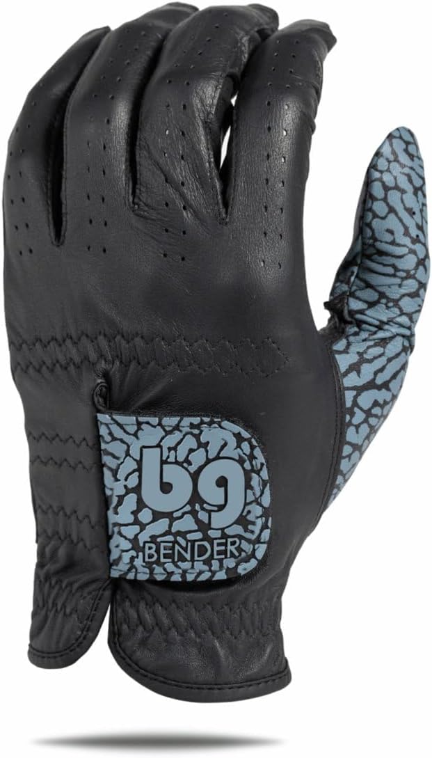 BG Bender - Mens Golf Glove, Durable Leather Golf Gloves, Unique Golf Gloves by BenderGloves