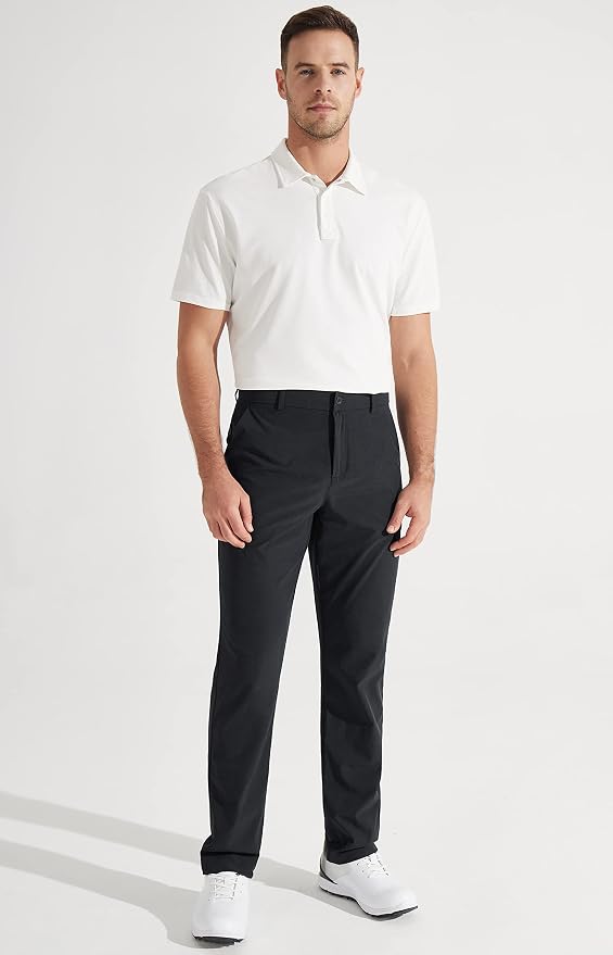 Libin Mens Golf Pants Stretch Work Dress Pants 30"/32"/34" Quick Dry - Image 6