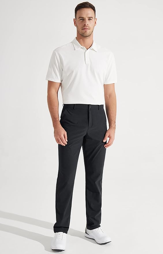 Libin Mens Golf Pants Stretch Work Dress Pants 30"/32"/34" Quick Dry - Image 6