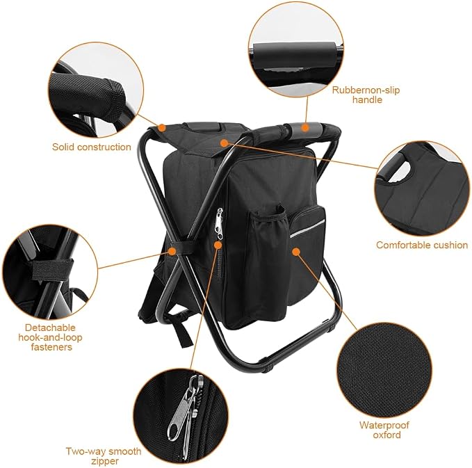 Portable Folding Backpack Stool - Image 5
