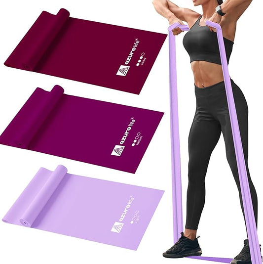 Resistance Bands, Professional Long Non-Latex Elastic Stretch Bands, Exercise by AAZURELIFE