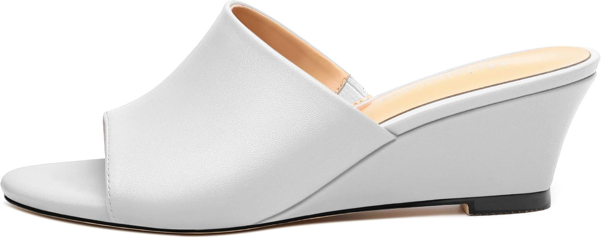 Wedge Sandals for Women Open Toe Wedge Heels Womens Matte High Heel Sandal - Image 2