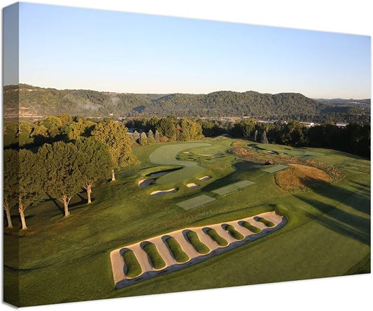 Oakmont Country Club Golf Courses Wall Art by chenchenArt