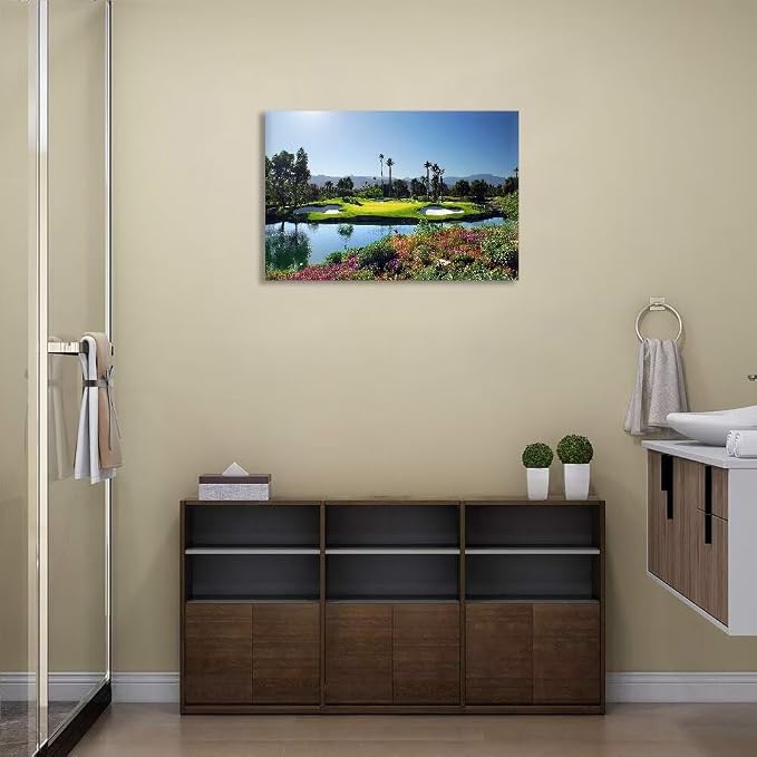 chenchenArt Indian Wells Golf Course Wall Art Picture Golf Course Poster Wall - Image 2