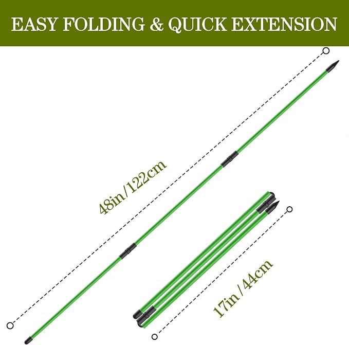 Golf Alignment Sticks 2 Pack, Upgraded 48" Collapsible Alignment Stick Golf - Image 4