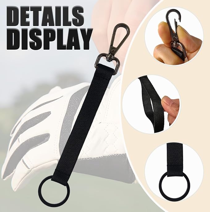 4PCS Golf Glove Grabber Holder, Glove Belt Keeper Strap, Stylish Glove Holder - Image 2