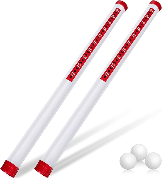 Deekin 2 Pieces Golf Ball Picker Plastic Clear Golf Ball Retriever Collector by DEEKIN