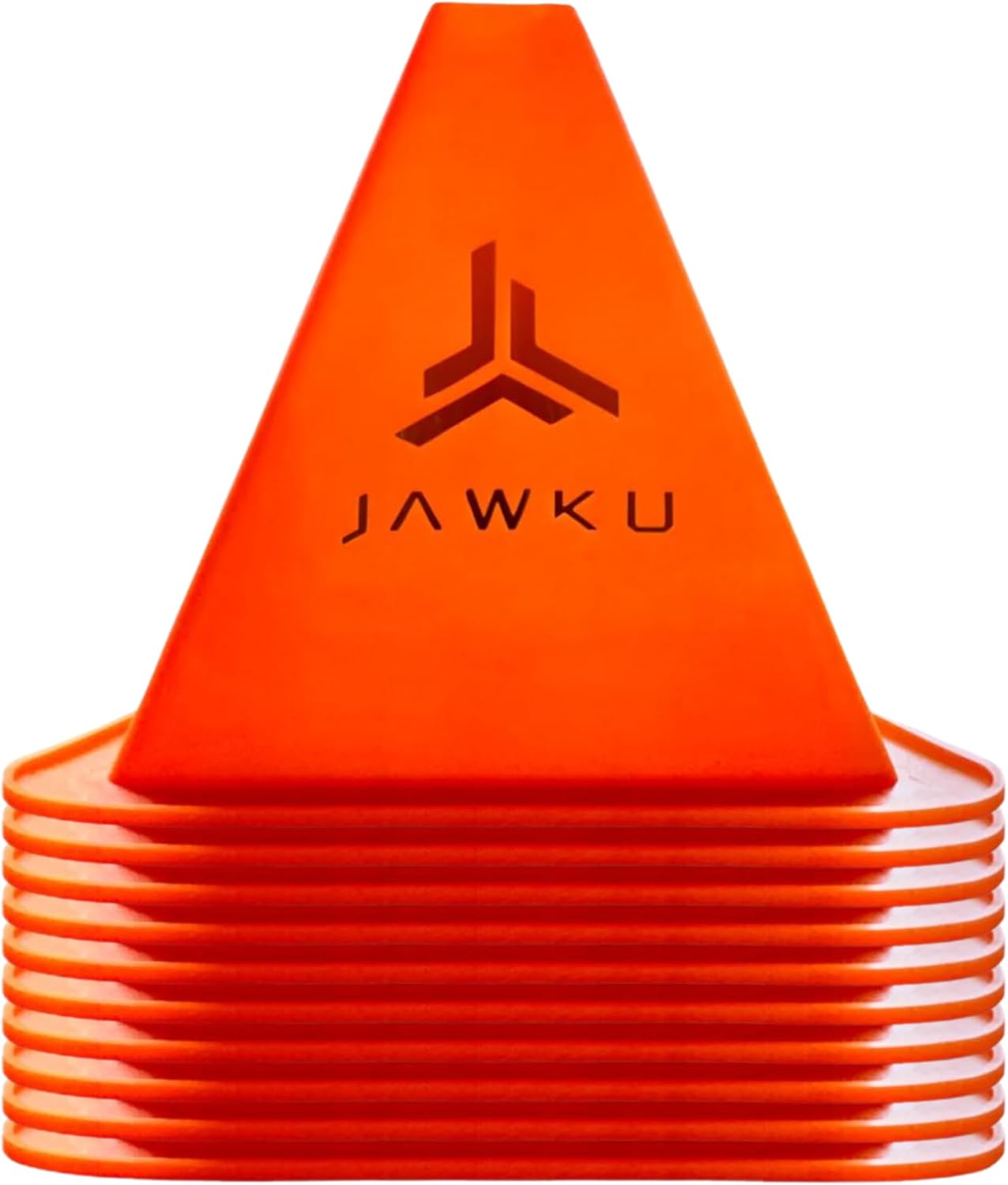 JAWKU Speed Cones Training System for Agility, Speed, Drills and Athletic Sports Training, 10 Cones