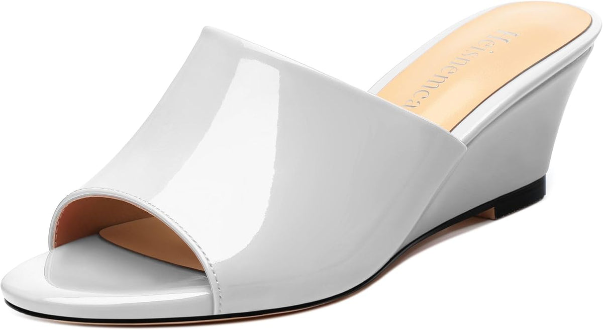 Wedge Sandals for Women Open Toe Wedge Heels Womens Matte High Heel Sandal by Heisnemca