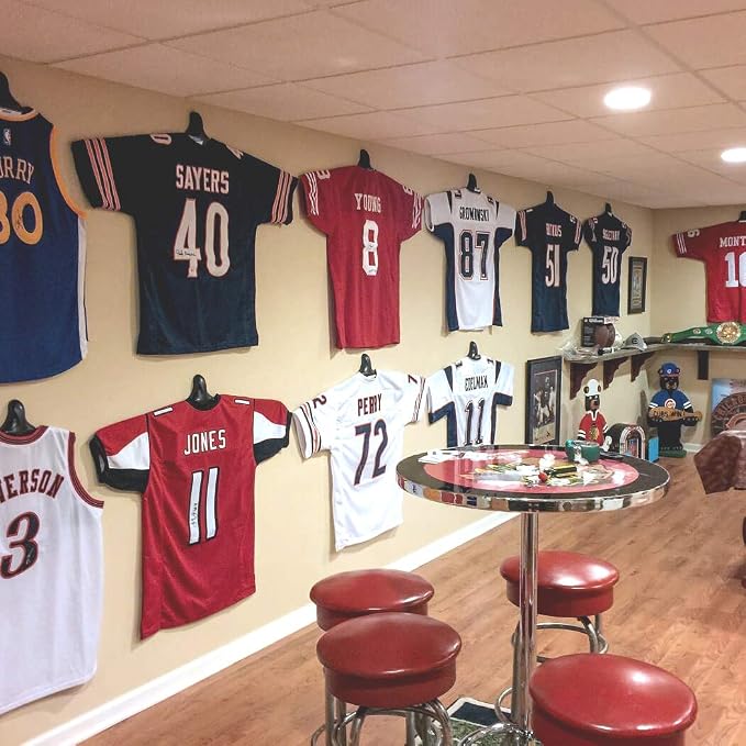 ChalkTalkSPORTS JerseyGenius Adjustable Jersey Display | 3 Pack | Shapes to Fit - Image 4